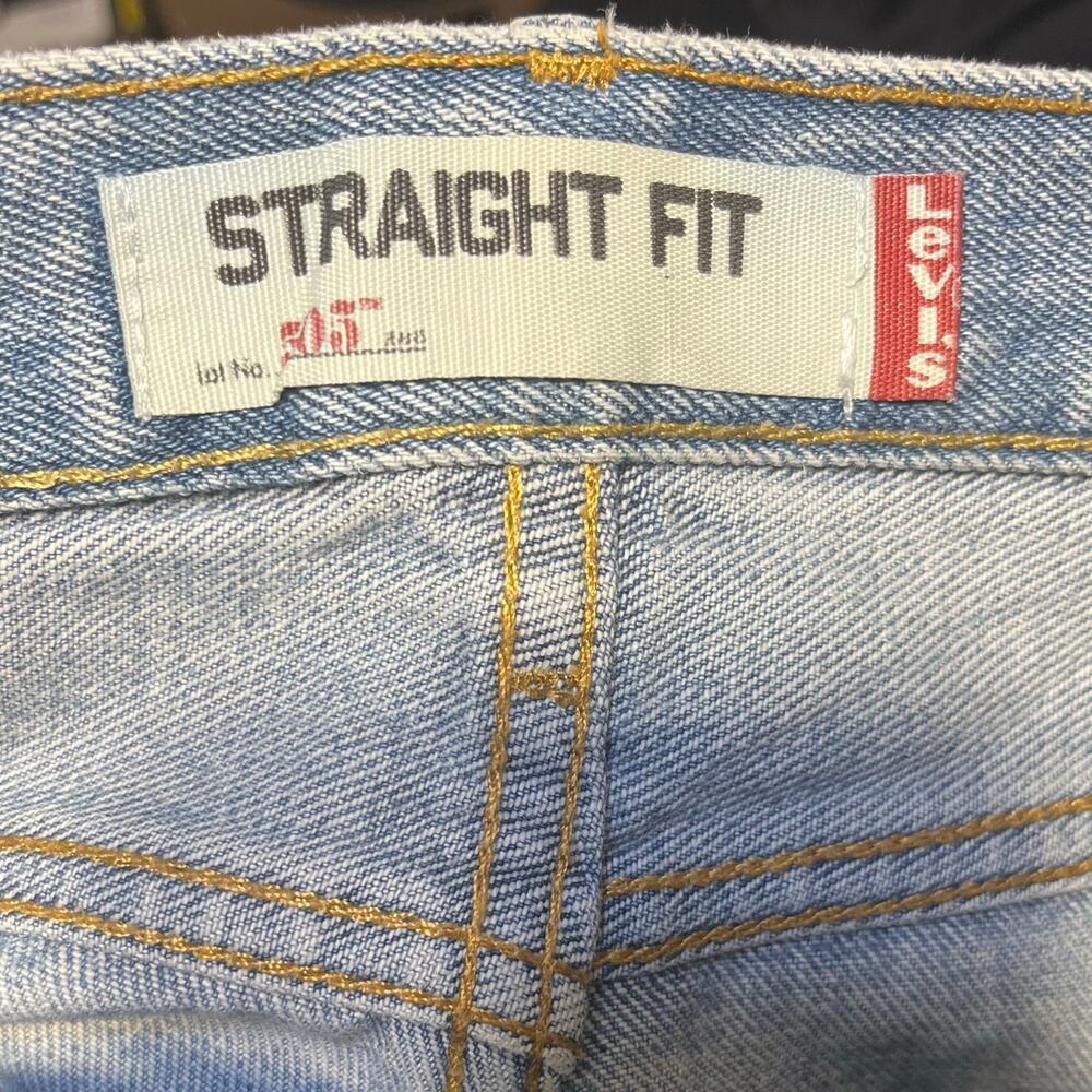 VTG Y2K Levi Strauss 505 Loose Straight Fit Jeans Mens 36x32 LW Skater Grunge - Picture 7 of 10